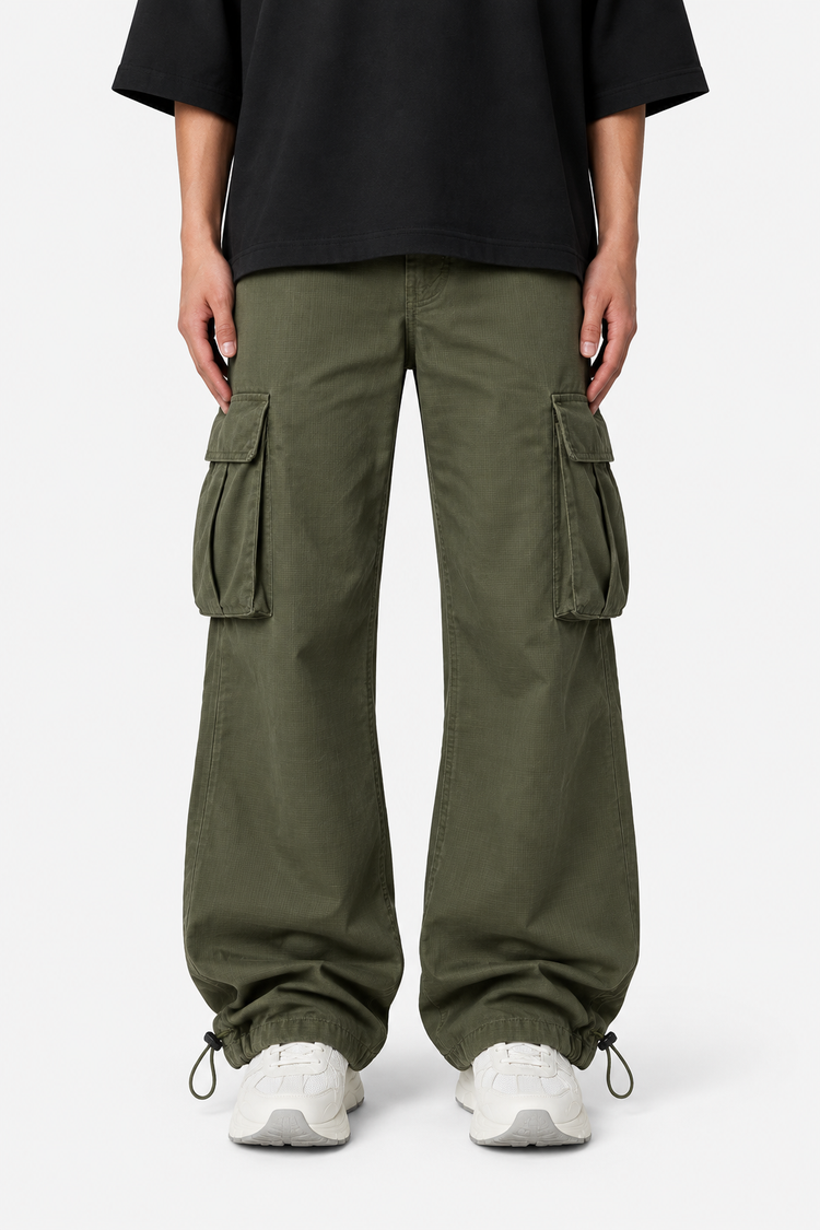 Ripstop Cargo Pants in Olive